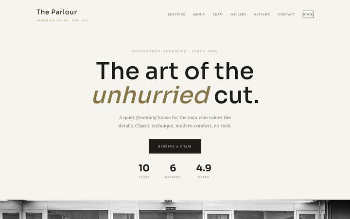 The The Parlour front-end