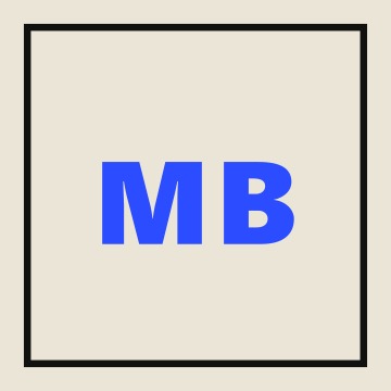 Monogram tile: MB