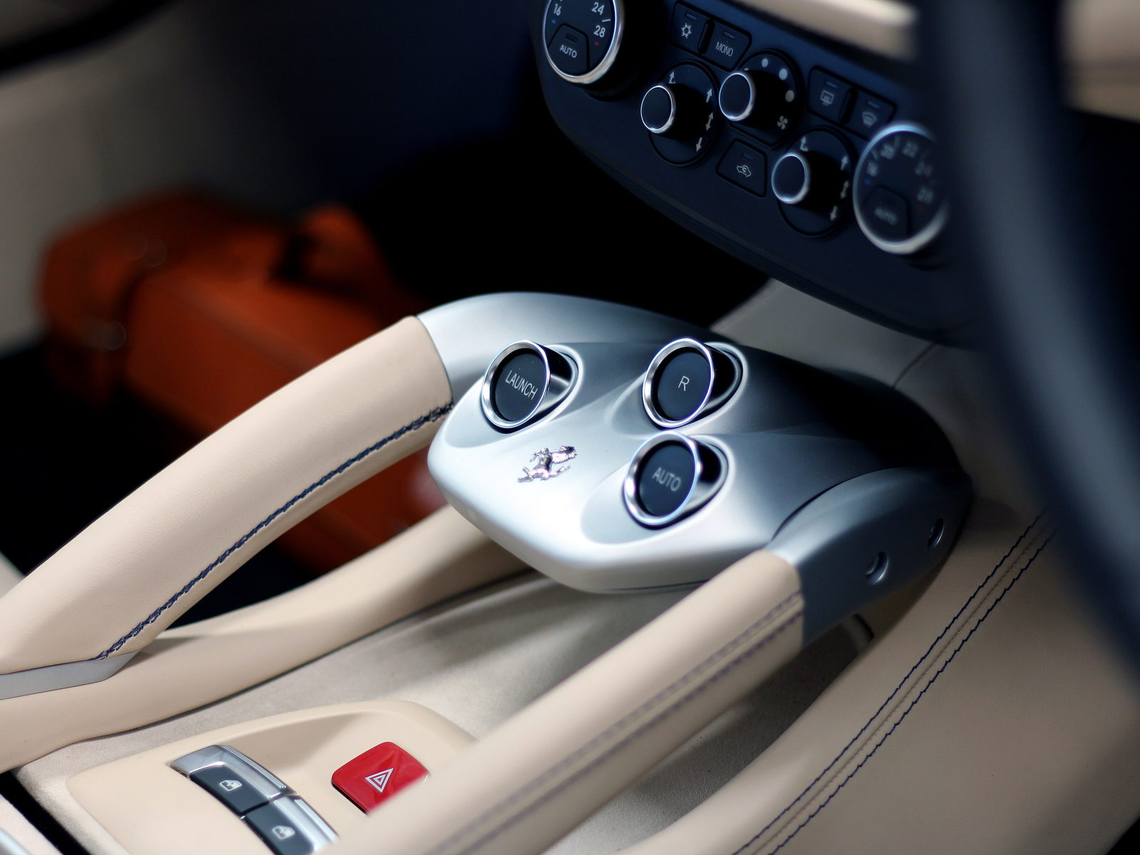 Centre console of a Ferrari FF