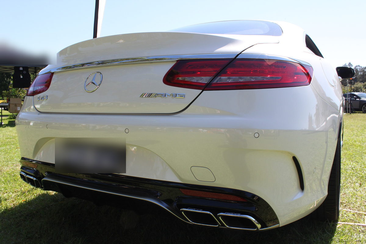 Rear detail of a Mercedes-AMG S 63 coupe