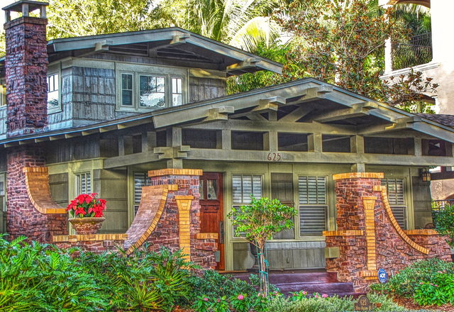 Birchwood Craftsman — craftsman bungalow with tapered porch columns