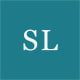 Monogram tile with the initials SL