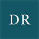 Monogram tile with the initials DR