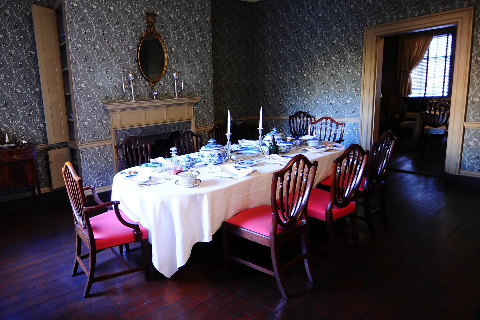 Photograph shown beside gather a small group